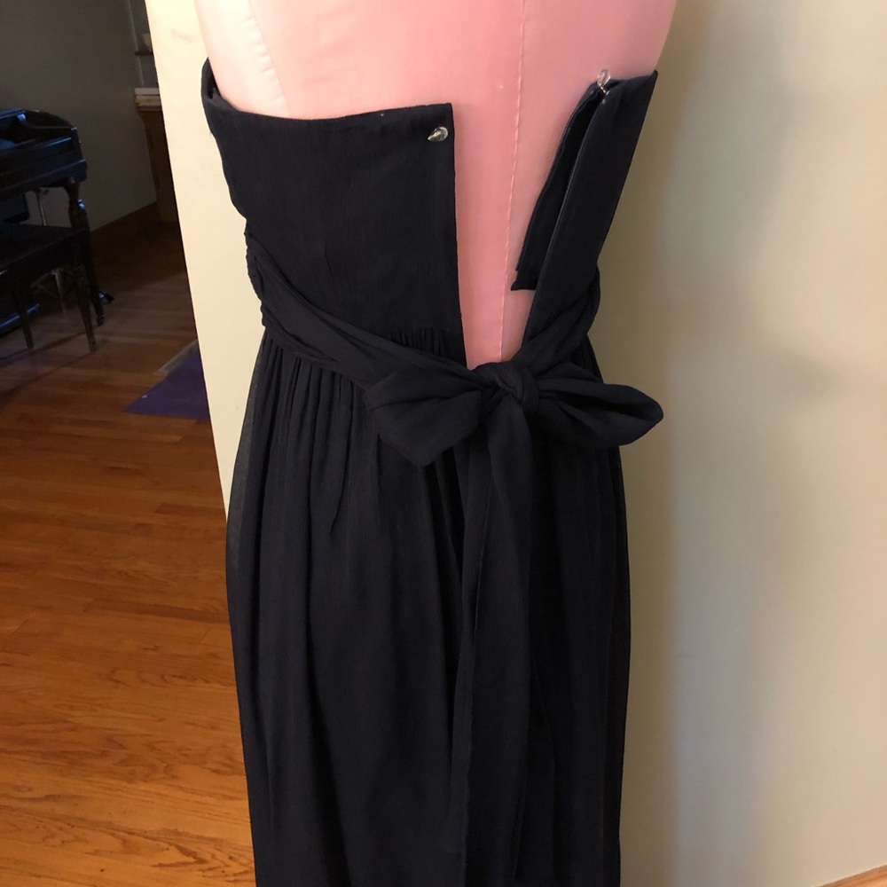 J.Crew Navy Strapless Gown - Picture 3 of 6